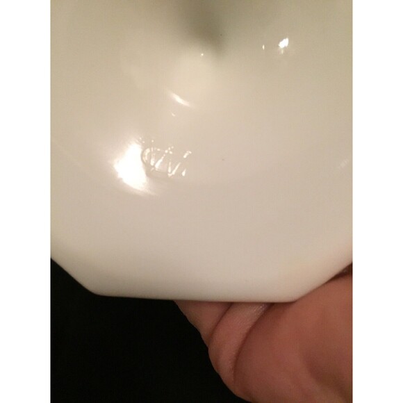Vtg Westmoreland Old Quilt Milk Glass Compote Candy Dish White Footed - Picture 6 of 7